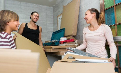 Flat removals planning in South Ruislip with moving boxes and apartment access