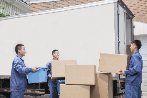Careful transport of business documents during an office move