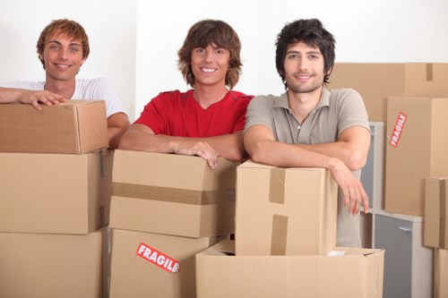 Family belongings packed neatly for storage in South Ruislip