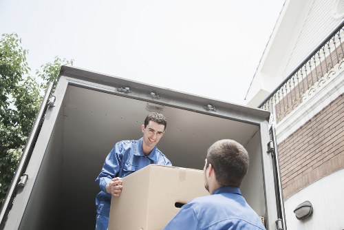 Packed household items prepared for long-term storage