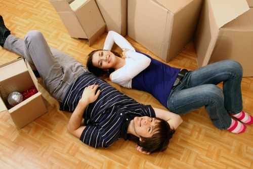 Organized student belongings stored safely in Southruislip